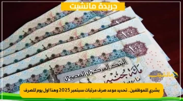 بشرى للموظفين.. تحديد موعد صرف مرتبات سبتمبر 2025 وهذا أول يوم للصرف 1